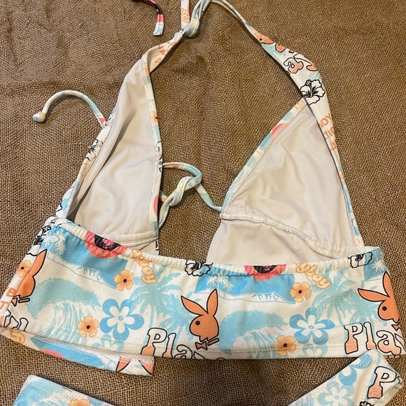 Pacsun x Playboy Surf Tie Front Tankini Swimsuit Bikini Set - Picture 3 of 4